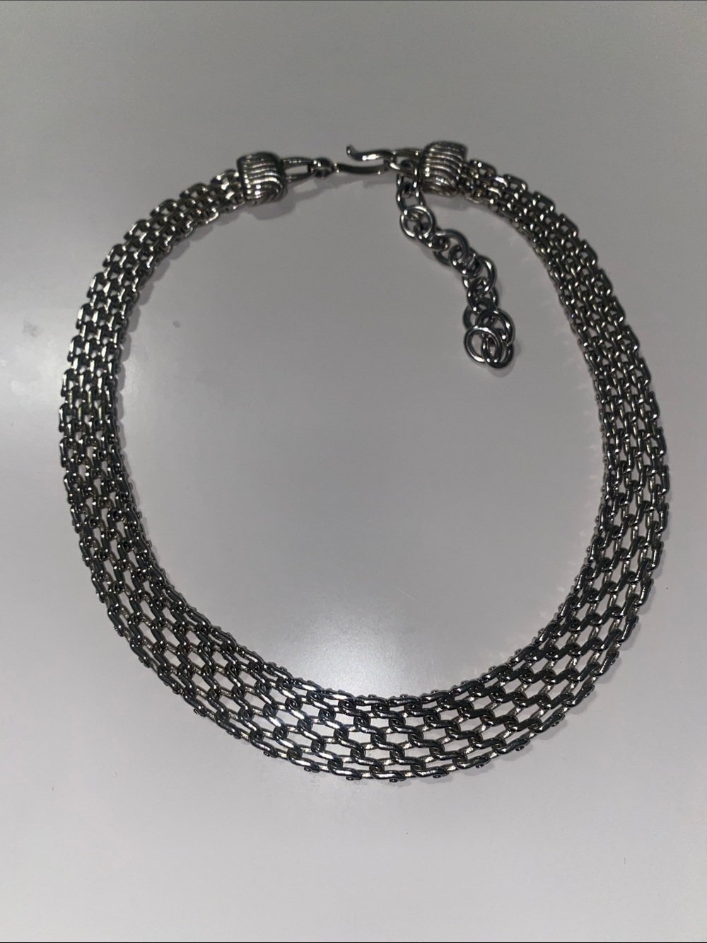 Monet Silver Chain Short Necklace or Choker